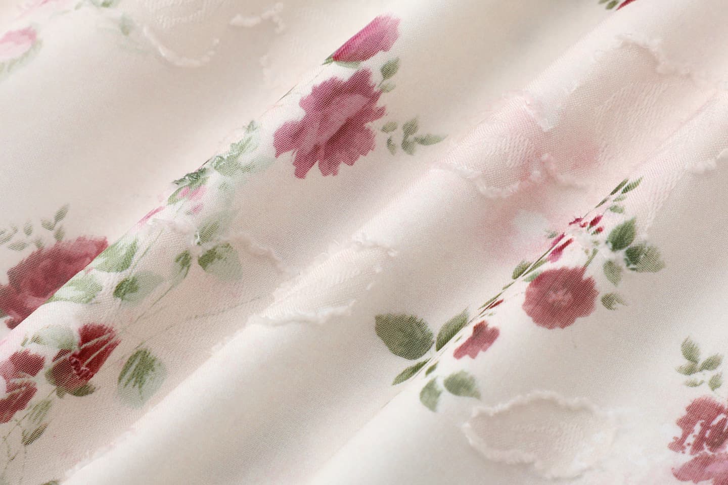 花柄 ファッション 肩開き花飾り付きフリルブラウス
