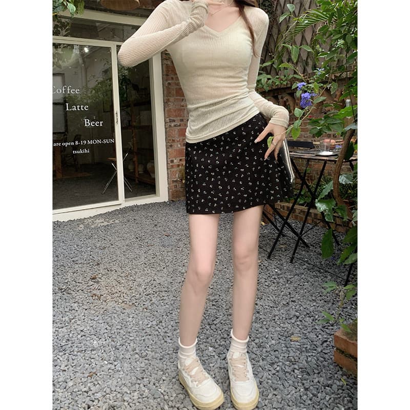 花柄 ファッション 小花模様 ミニスカート