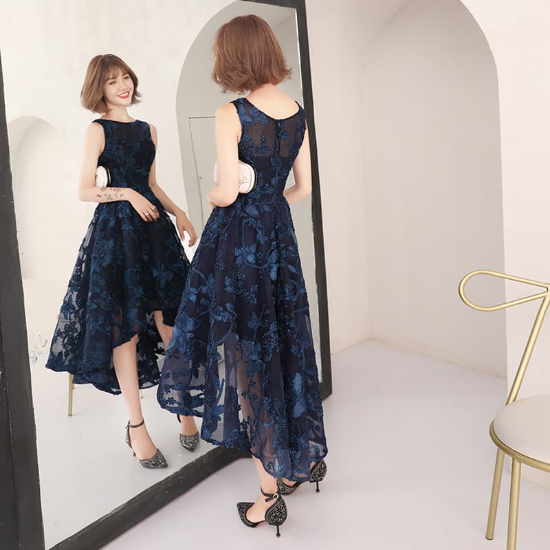花柄 ファッション 花柄フィッシュテール ノースリーブワンピース 華やかドレス