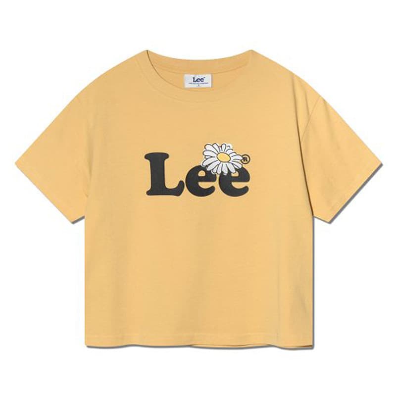 花柄 ファッション マーガレット ロゴ 半袖トップス