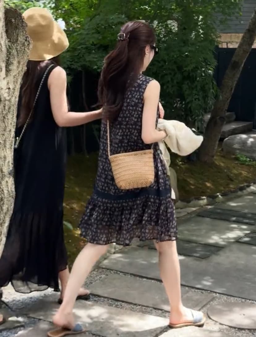 花柄 ファッション 小花柄フリルティアードワンピース