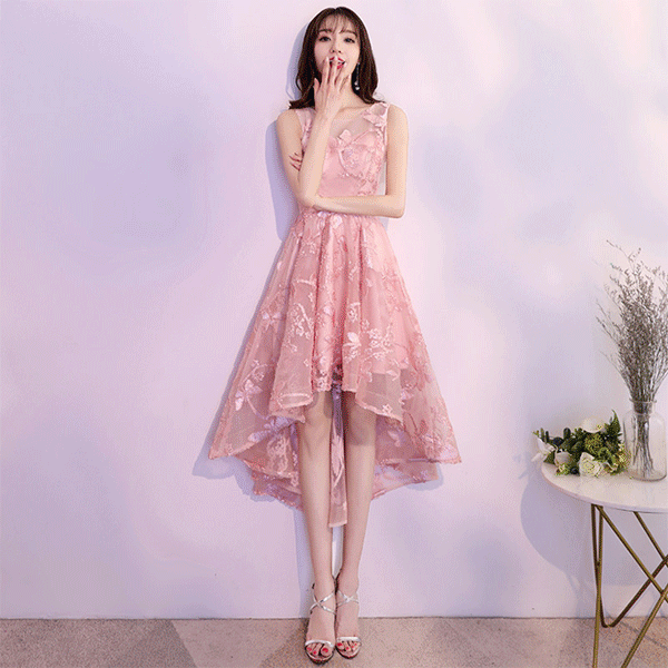 花柄 ファッション 花柄フィッシュテール ノースリーブワンピース 華やかドレス