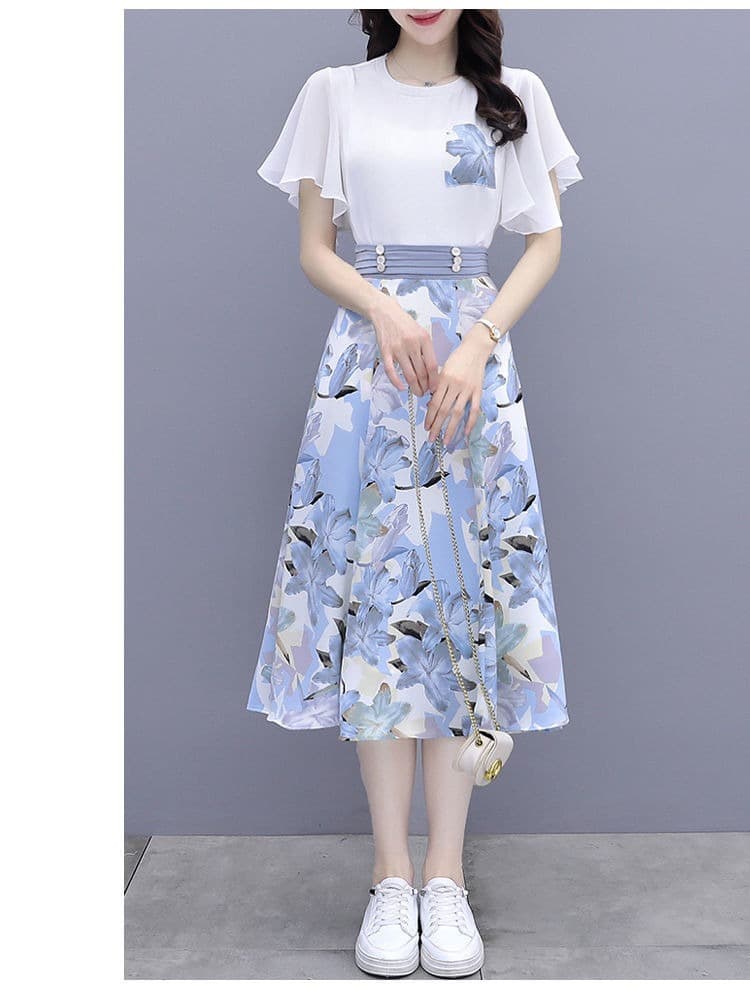 花柄 ファッション 優美花舞フレアスカート